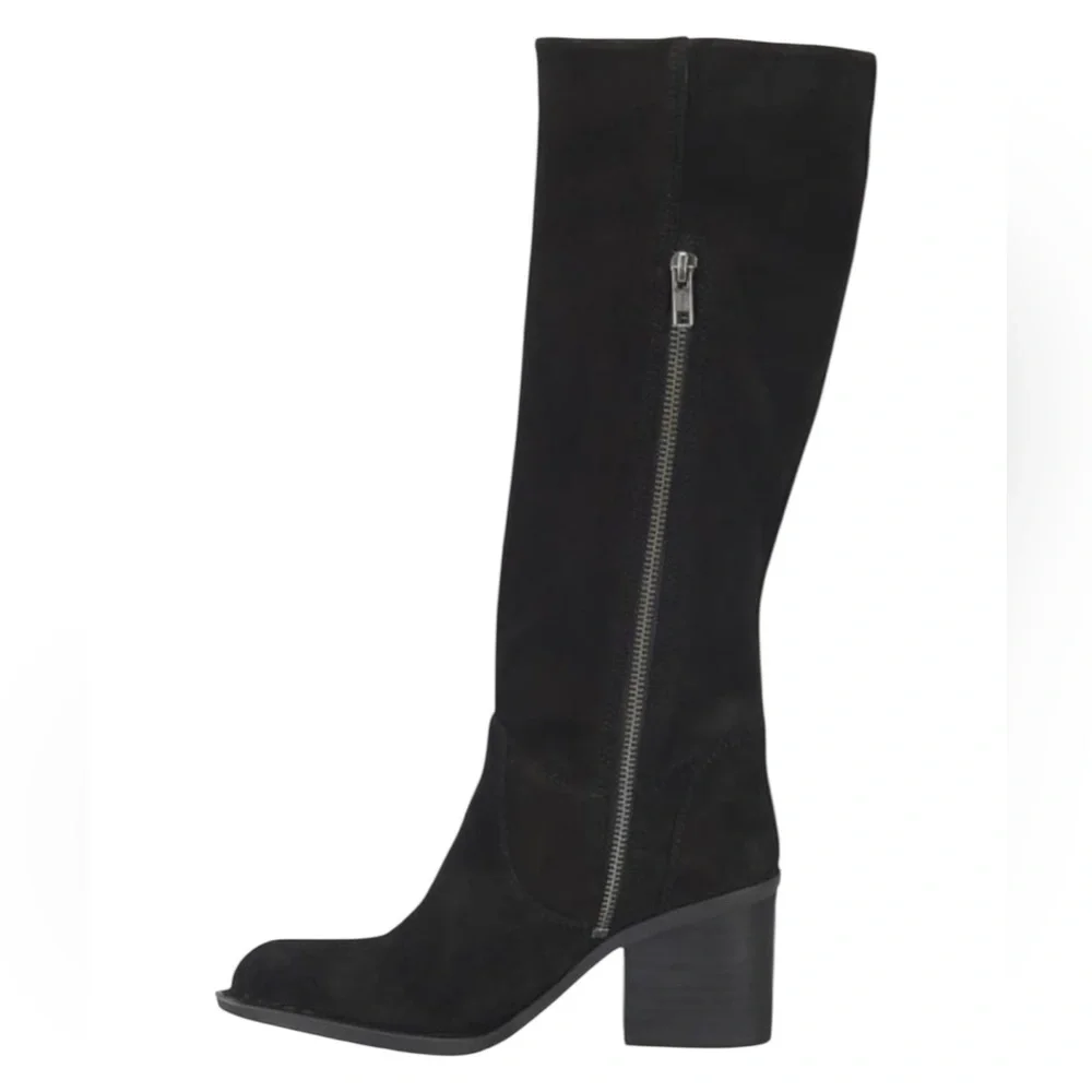 NWT Born Black black suede Thea Knee Boots